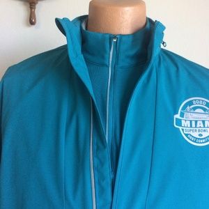 PERRY ELLIS LONG SLEEVE ZIPPERED SHIRT AND JACKET